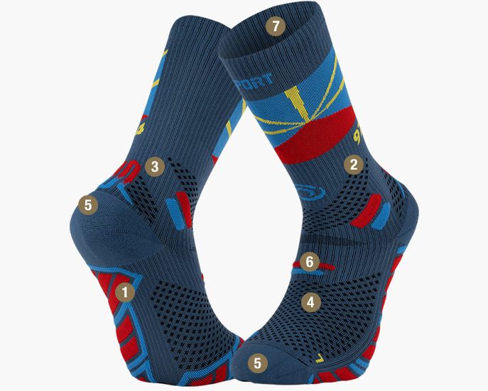 Trail Ultra High Socks Reunion navy